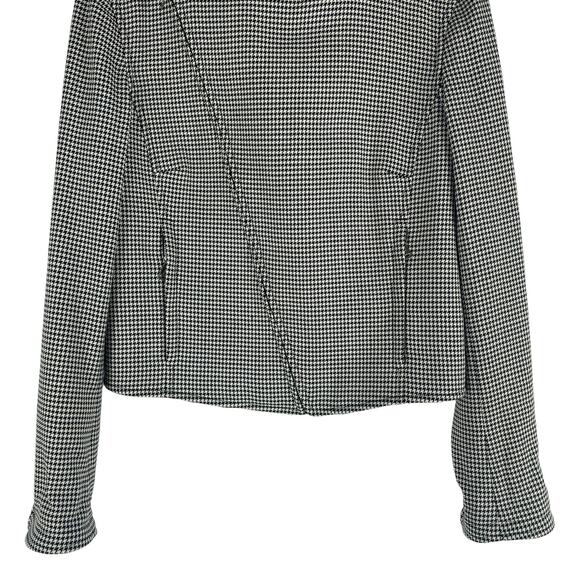 Ralph Lauren Black Label Virgin Wool Jacket Houndstooth Black White Size 4 - Picture 5 of 9